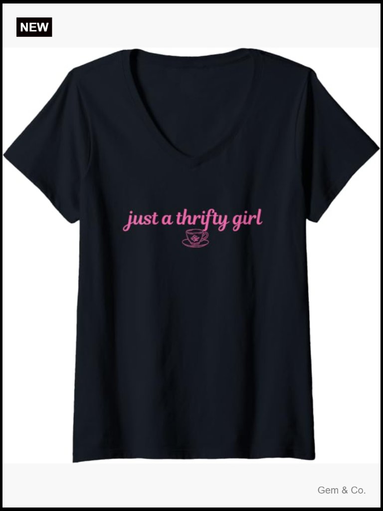Cute V-Neck T-Shirt For Women - Lightweight Classic Fit